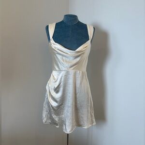 Revolve / Runaway ivory silk dress